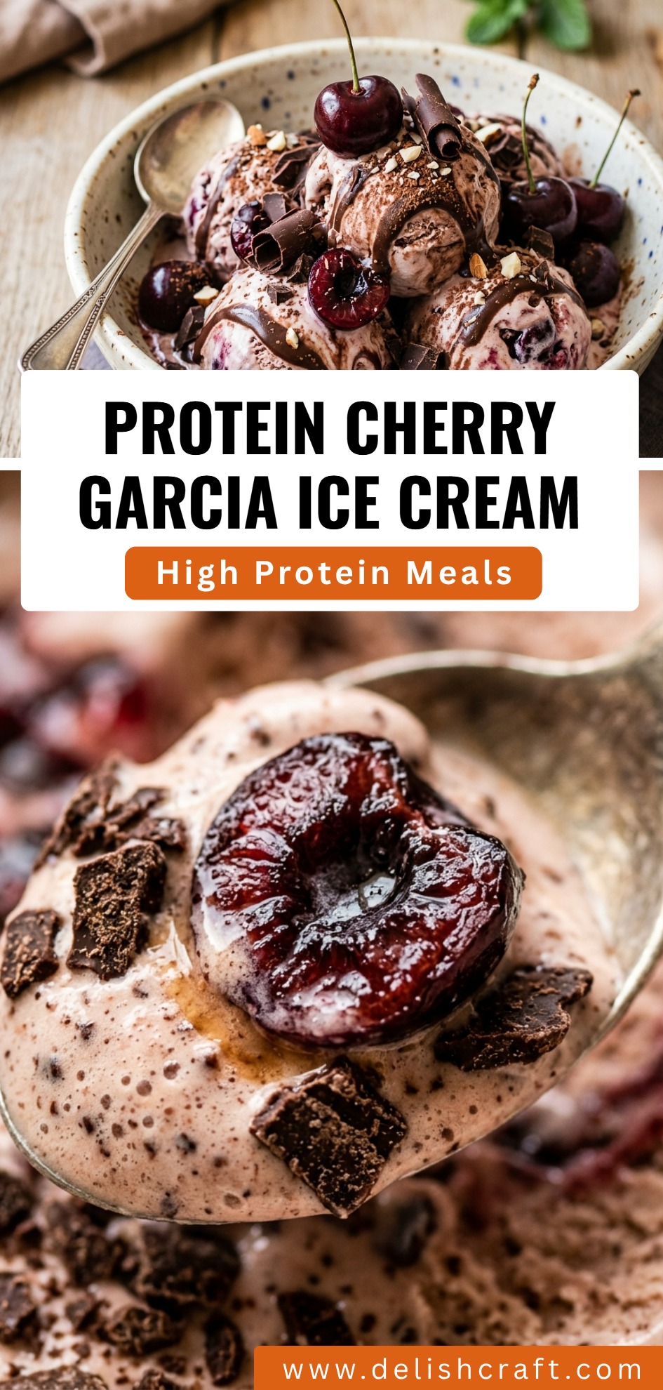 Protein Cherry Garcia Ice Cream
