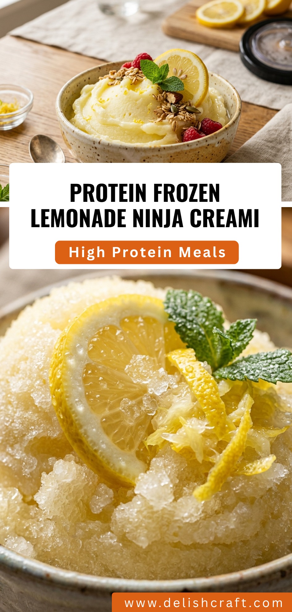 Protein Frozen Lemonade Ninja Creami