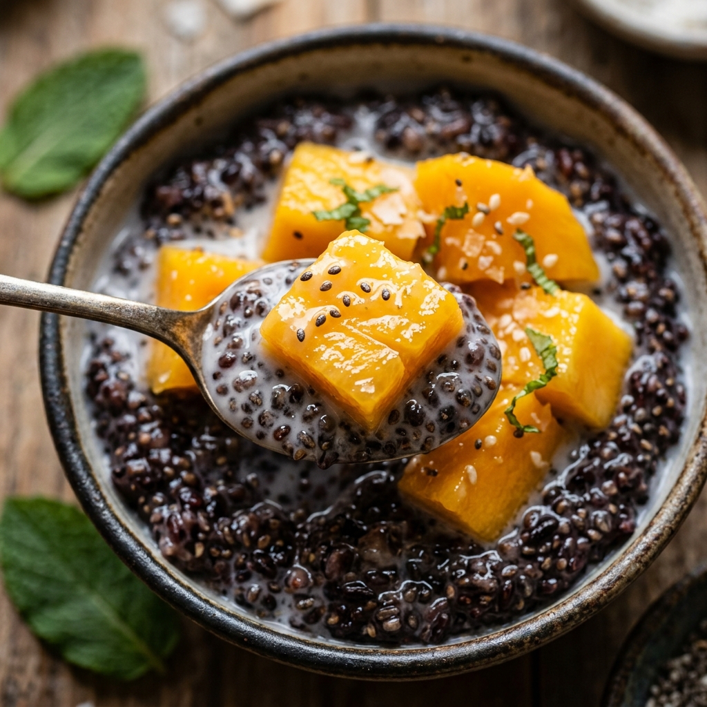 Protein Mango Sticky Rice Chia