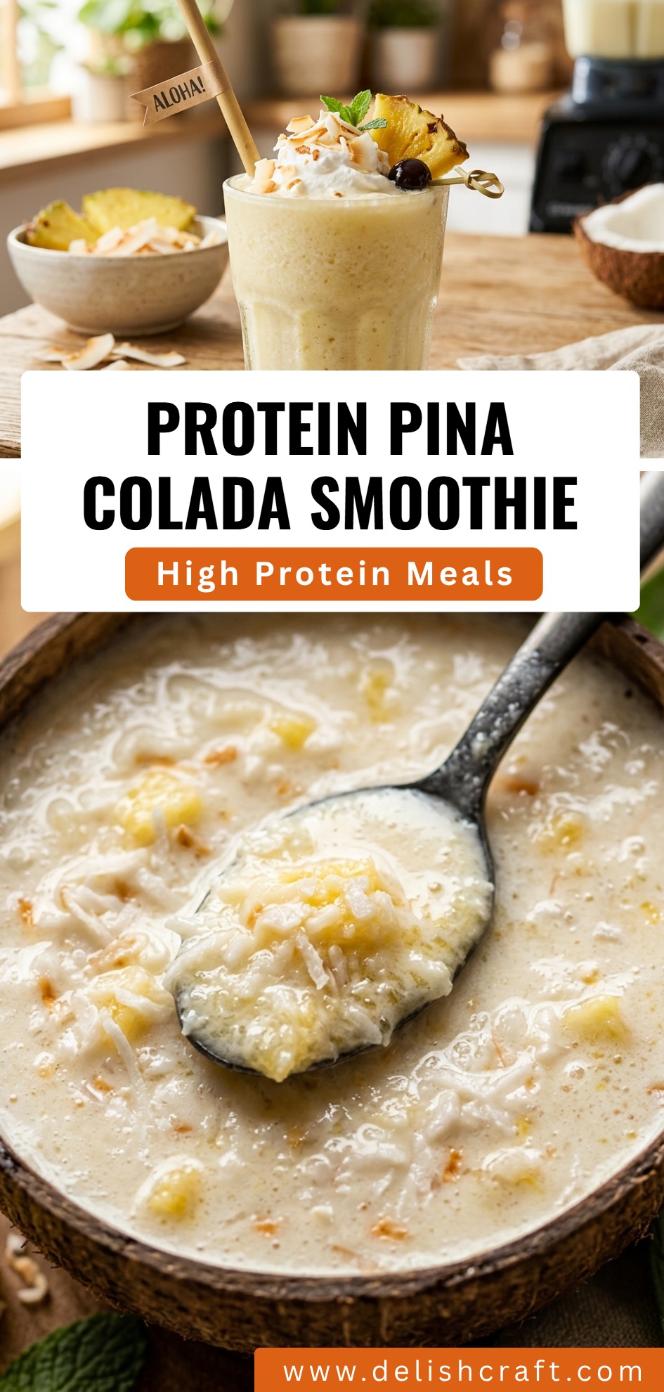 Protein Pina Colada Smoothie