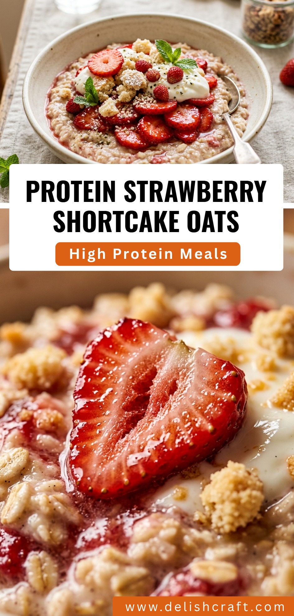 Protein Strawberry Shortcake Oats