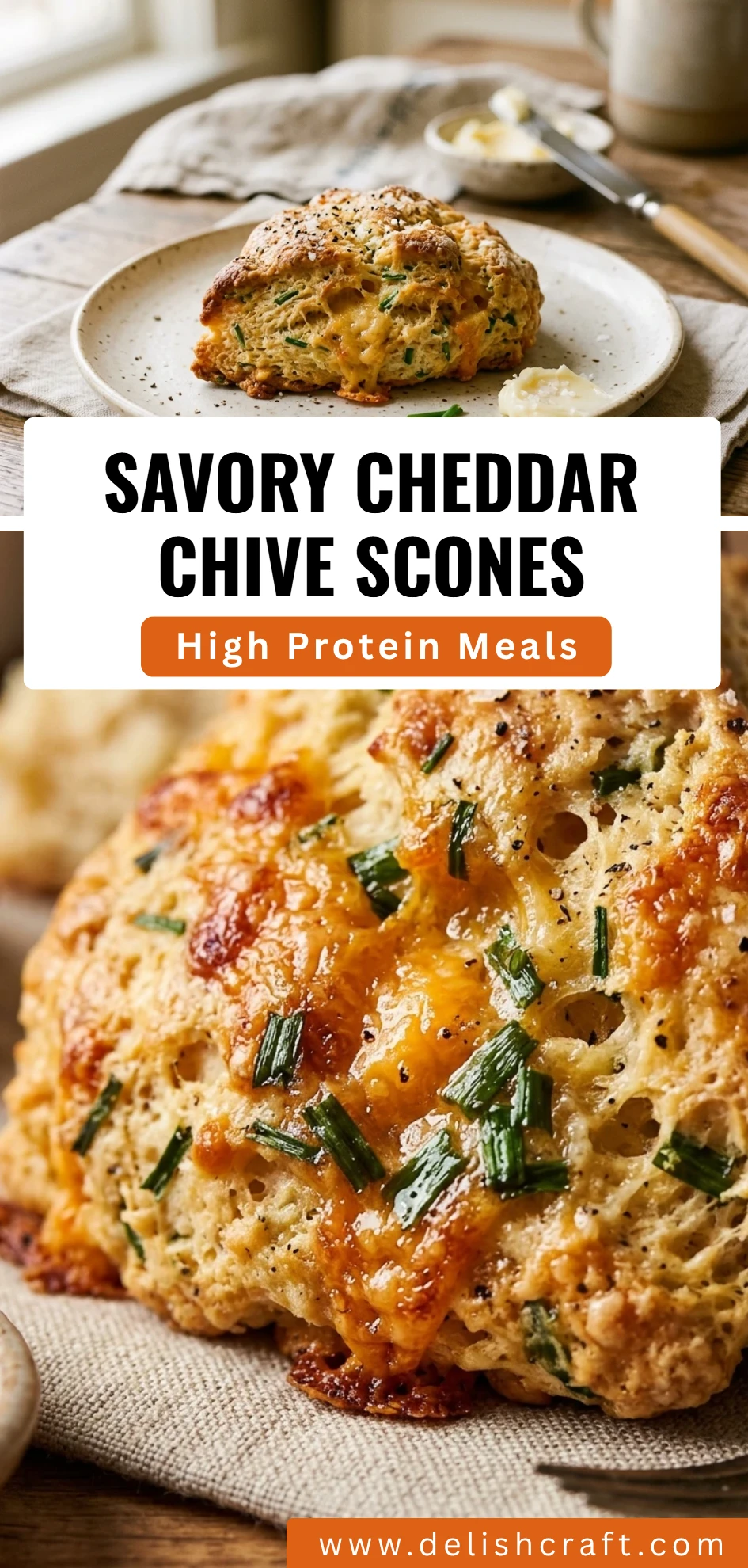 Savory Cheddar Chive Scones