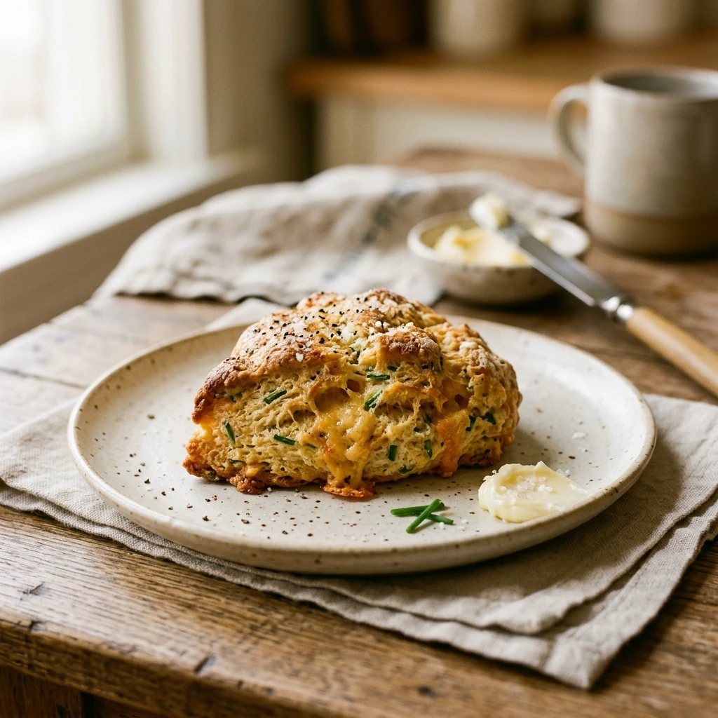Savory Cheddar Chive Scones