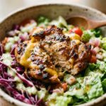 Smash Chicken Burger Bowl Low Carb