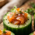 Smoked Salmon Cucumber Sushi Cups