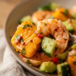 Spicy Mango Cucumber Salad Shrimp